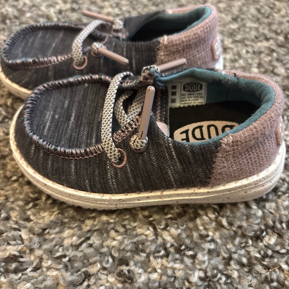 Hey Dude Kids Sneakers - Black and Brown